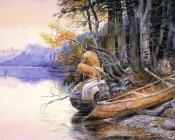 Indian Camp Lake McDonald - 查尔斯·马里安·拉塞尔